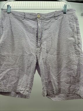 Vineyard Vines Lavender Seersucker Flat Front Shorts